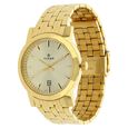 Titan Quartz Analog with Date Champagne Dial Stainless Steel Strap Watch for Men - image number 1