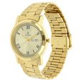 Titan Quartz Analog with Day and Date Champagne Dial Stainless Steel Strap Watch for Men - image number 1