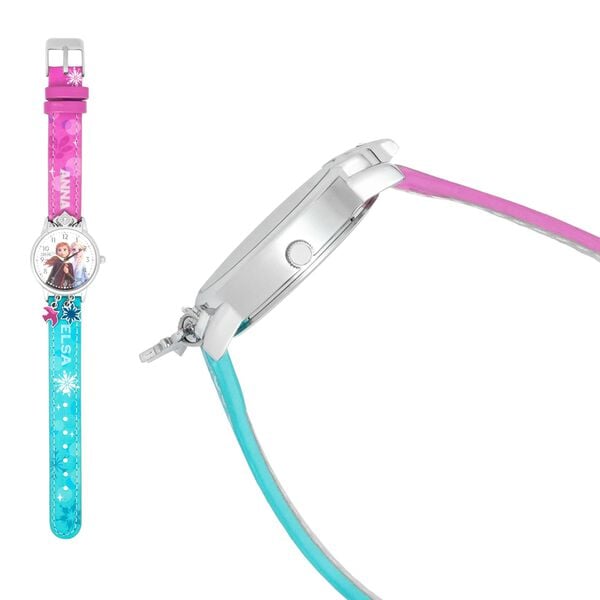 Zoop Elsa Combo Quartz Analog Multicoloured Dial Two Toned PU Leather Strap Watch For Kids - image number 7
