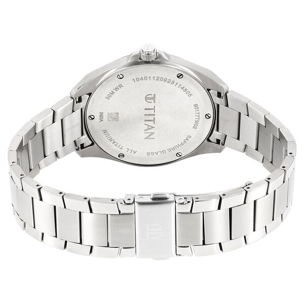 Titan Titanium Quartz Analog Green Dial Titanium Strap Watch for Men - image number 5
