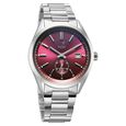 Xylys Automatic Maroon Dial Silver Stainless Steel Strap Watch For Men - image number 1