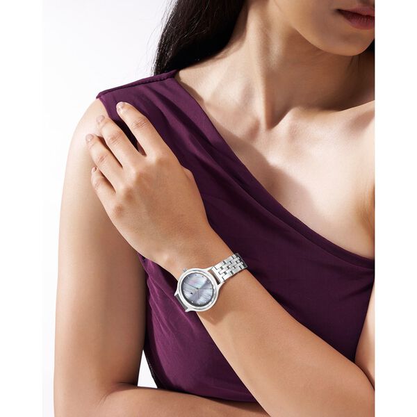 Fastrack Stunners X Quartz Analog Blue Dial Stainless Steel Strap Watch For Girls - image number 5