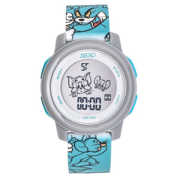 Zoop Tom & Jerry Digital Watch with Green Case and Green Multi Color Strap for Boys Girls Kids, from House of Titan - image number 1