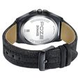 Sonata Poze Quartz Analog Black Dial Black Denim Leather Strap Watch For Men - image number 6