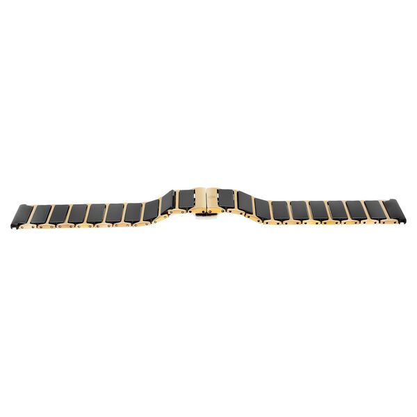 22 mm Black & Rose Gold Ceramic & Metal Strap for Men - image number 1