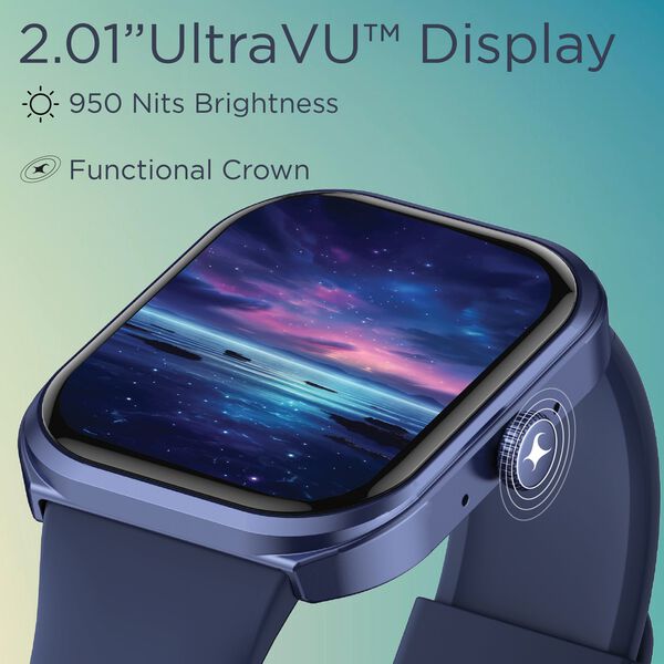 Fastrack Revoltt FS2+ Smartwatch 2.01" UltraVU Display Functional Crown SingleSync BT Calling Nitro Fast Charging - image number 1