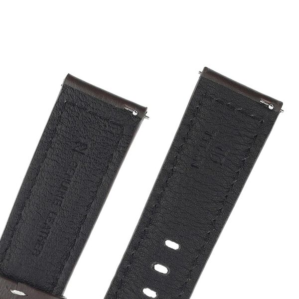 22 mm Brown Genuine Leather Straps for Men - image number 4