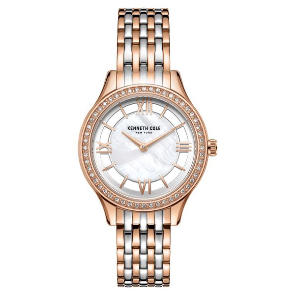 Kenneth Cole Quartz Analog Mother of Pearl Dial Stainless Steel Strap Watch for Women - image number 0
