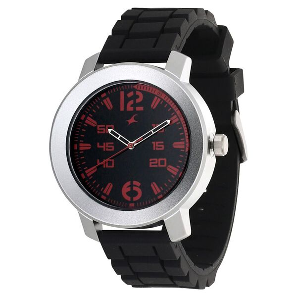 Fastrack Quartz Analog Black Dial Plastic Strap Watch for Guys - image number 1