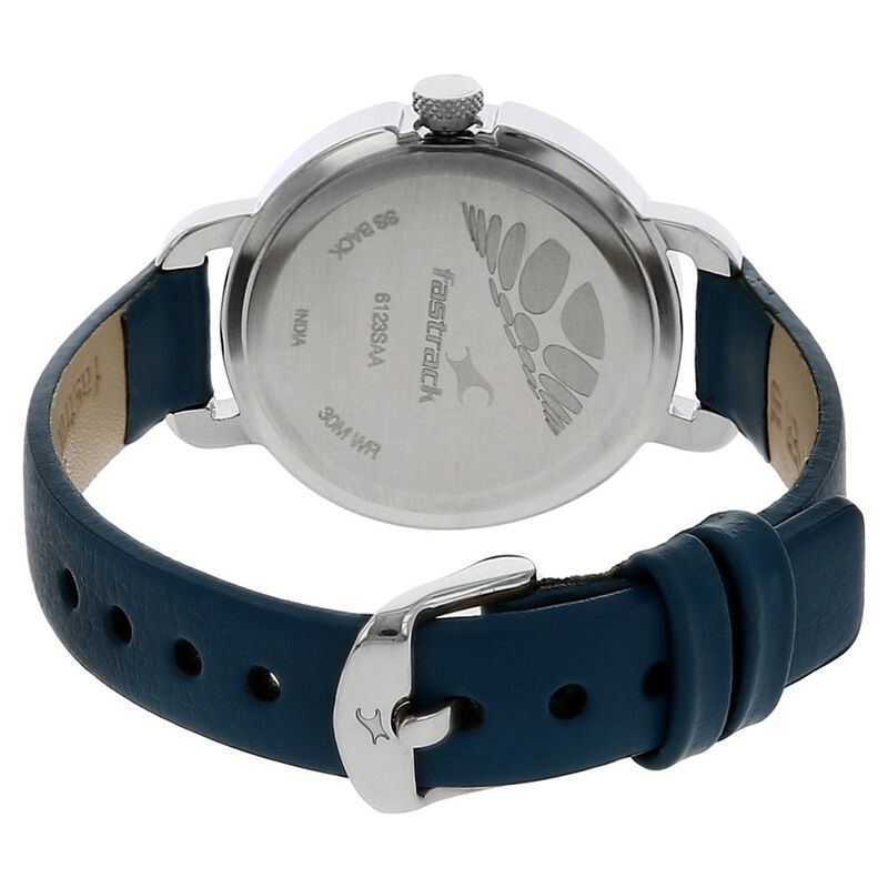 Fastrack Quartz Analog White Dial Leather Strap Watch for Girls - image number 3