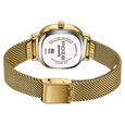 Poze By Sonata Quartz Analog Pink Dial Golden Metal Strap Watch For Women - image number 6