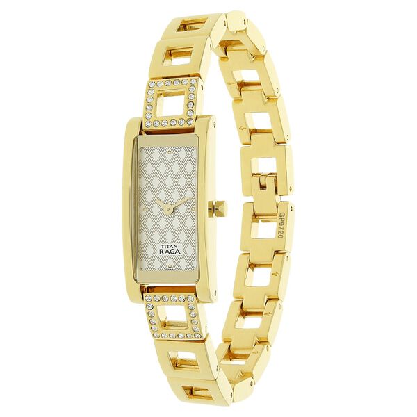 Titan Raga Weaves Silver Dial Analog Stainless Steel Strap watch for Women - image number 1
