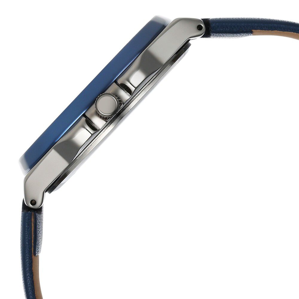 Buy Online Fastrack Vyb Drift Quartz Analog Grey Dial Blue Color Leather Strap Watch For Guys fv30011kl01w Titan