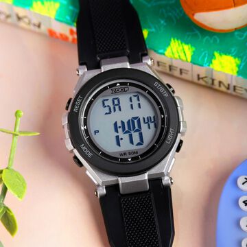Zoop Bolder Digi Digital Watch With Black Strap For Kids From House Of Titan
