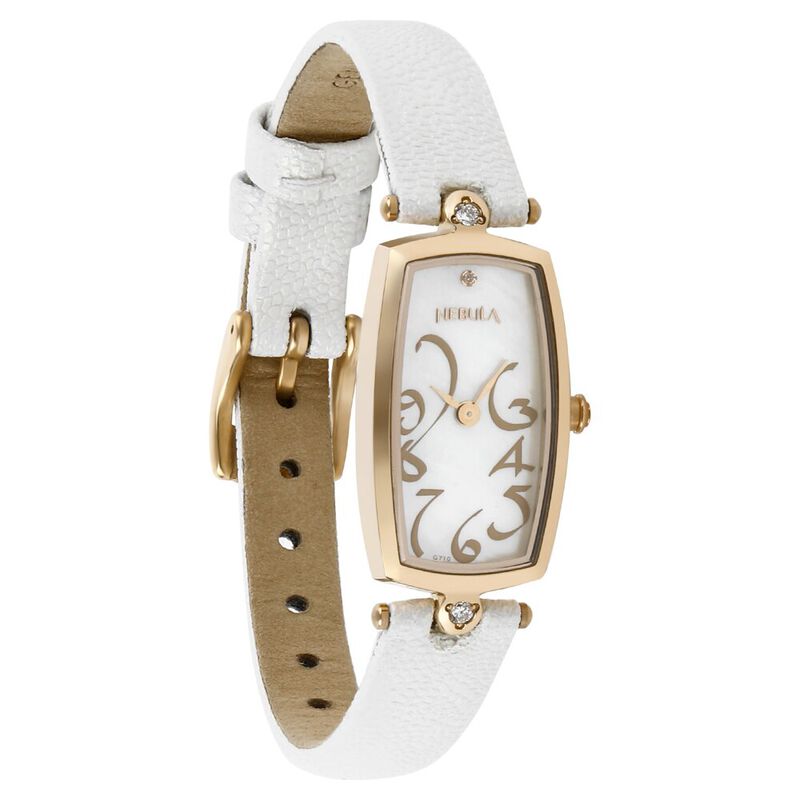 Titan Nebula Calligraphy Quartz Analog 18 Karat Solid Gold Watch for Women - image number 1