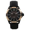 Titan Quartz Analog Solar Black Dial Leather Strap Watch for Men