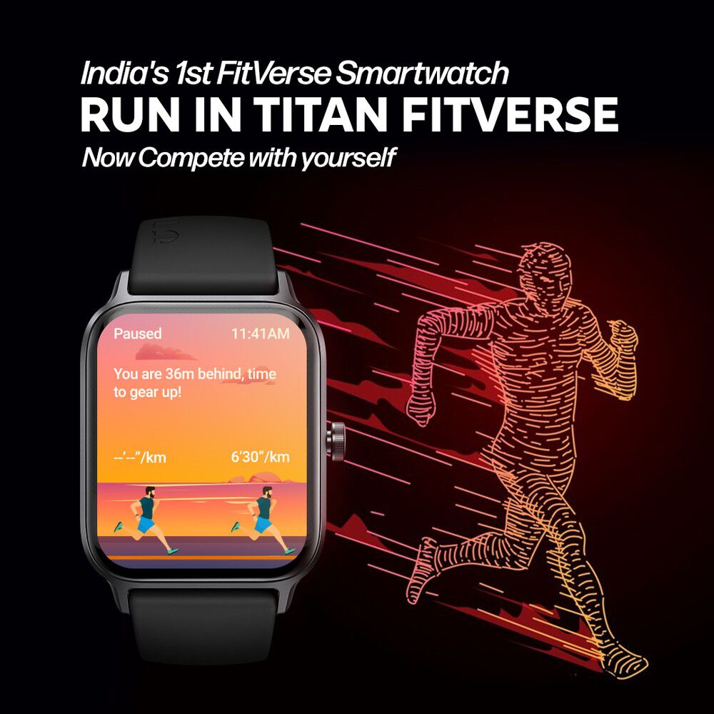 Buy Online Titan Traveller with 4.52 cm AMOLED Display BT Calling