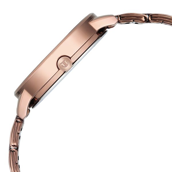 Titan Razzle Dazzle Quartz Analog Pink Dial Brown Stainless Steel Strap Watch For Women - image number 3