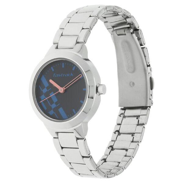 Fastrack Checkmate Quartz Analog Blue Dial Stainless Steel Strap Watch for Girls - image number 1