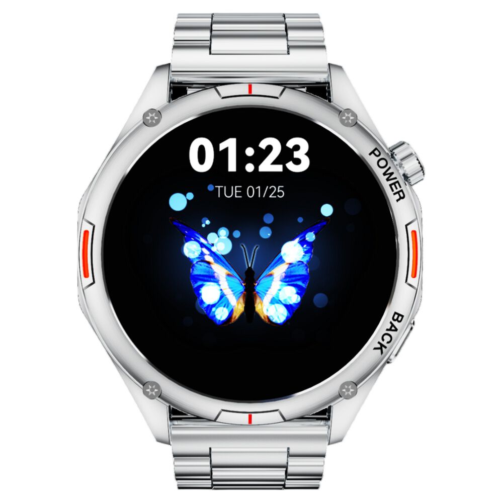 Buy Online Fastrack Marvellous FX1 Unisex Smart Watch With Silver Metal Strap 38149sm01 Titan