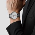 Titan Light leathers Multifunction Silver Dial Leather Strap Watch For Men - image number 4