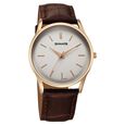 Sonata Eternia Quartz Analog Blue Dial Leather Strap Watch For Men