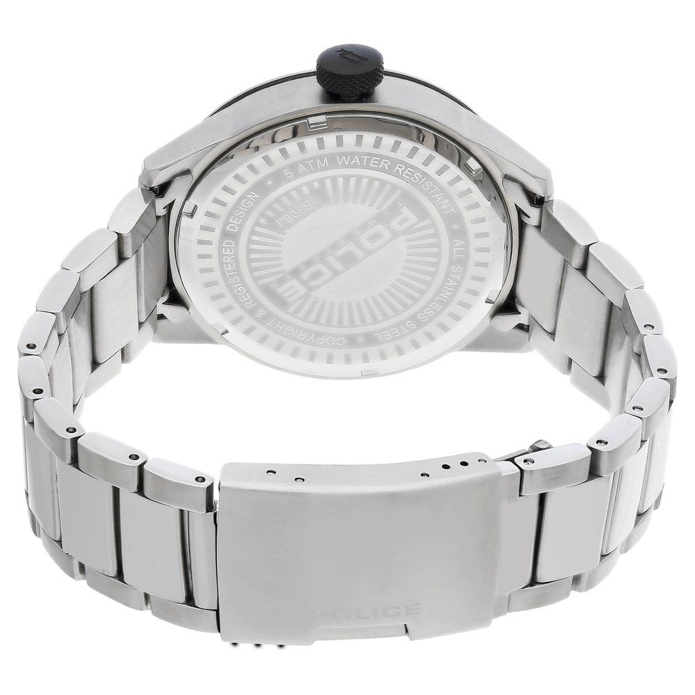 Buy Online Police Quartz Multifunction Black Dial Stainless Steel Strap Watch for Men ndpl15388js02m Titan