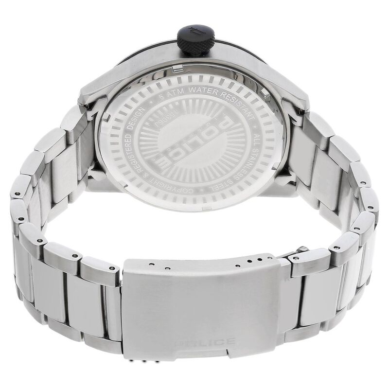Police Quartz Multifunction Black Dial Stainless Steel Strap Watch for Men - image number 4