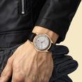 Titan Neo Economy Quartz Analog with Date Silver Dial Black Leather Strap Watch For Men - image number 4