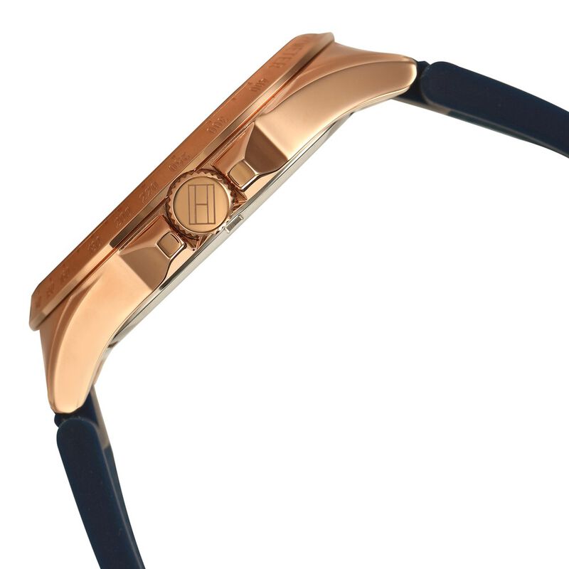 Tommy Hilfiger Quartz Analog White Dial Silicone Strap Watch for Men - image number 3