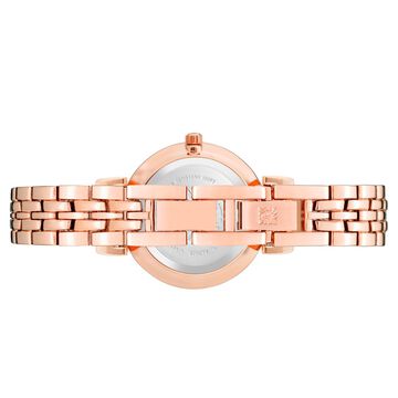 Anne Klein Quartz Analog Rose Gold Dial Metal Strap Watch for Women