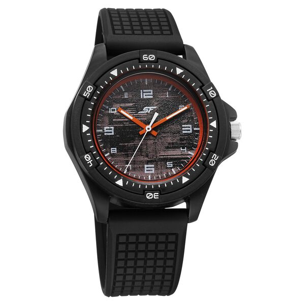 SF Sporty Analogs Quartz Analog Multicoloured Dial Black Plastic Strap Watch For Men - image number 0