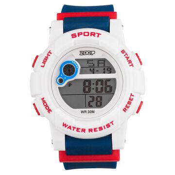 Zoop Digital Watch with White Case, Digital Dial & Blue Strap for Boys Kids, from House of Titan