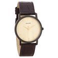Sonata Quartz Analog Silver Dial Leather Strap Watch for Men