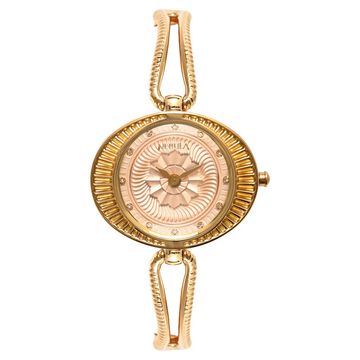 Titan Nebula Vintage 18k Gold Analog with Diamond Watch for Women