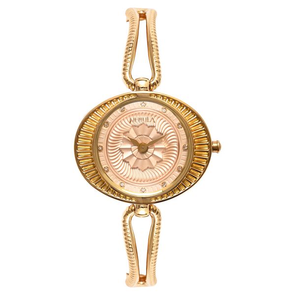 Titan Nebula Vintage 18k Gold Analog with Diamond Watch for Women - image number 0