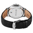 Titan Neo Arabic Analog with Day Date Teal Blue Dial Black Leather Strap Watch for Men - image number 6