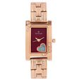 Titan Quartz Analog Red Dial Metal Strap Watch for Women - image number 0