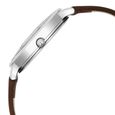 Titan Workwear Quartz Analog Silver Dial Brown Leather Strap Watch For Women - image number 3
