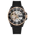 Kenneth Cole Automatic Black Dial Black Silicone Strap Watch For Men - image number 0