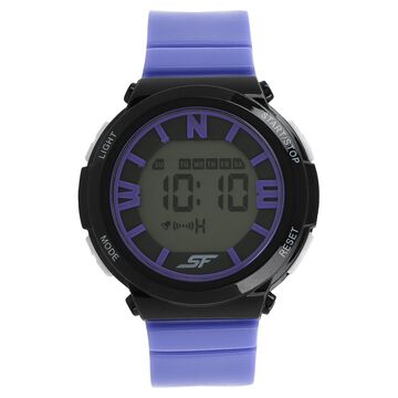 SF Digital Dial Plastic Strap Women Watch