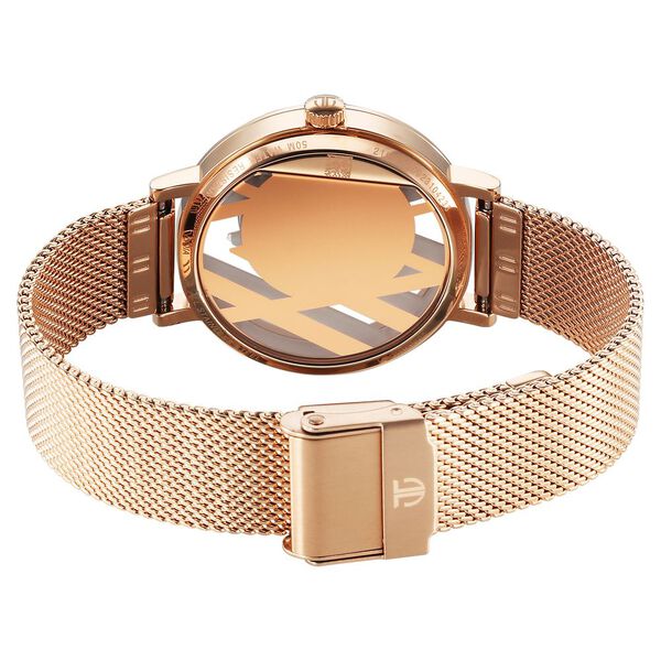 Titan Purple Abstract Quartz Analog Rose Gold Stainless Steel Strap for Women - image number 4