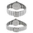 Titan Quartz Analog with Day and Date Silver Dial Stainless Steel Strap Watch for Couple - image number 3
