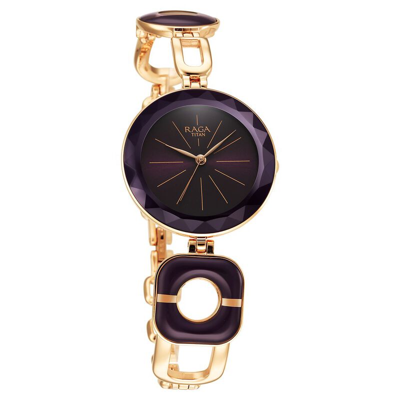 Titan Raga Delight Purple Dial Analog Metal Strap watch for Women - image number 1