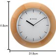 Titan Wooden Wall Clock with Domed Glass - 32.3 cm x 32.3 cm (Medium) - image number 5