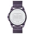 Coach Quartz Analog Purple Dial Stainless Steel Strap Watch for Women - image number 2