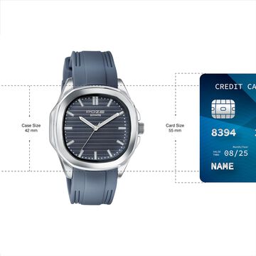 Sonata Poze Quartz Analog Blue Dial Blue Colour Silicone Strap Watch For Men