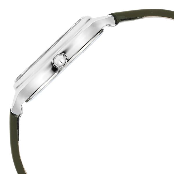 Titan Workwear Quartz Analog White Dial Green Leather Strap Watch For Women - image number 3