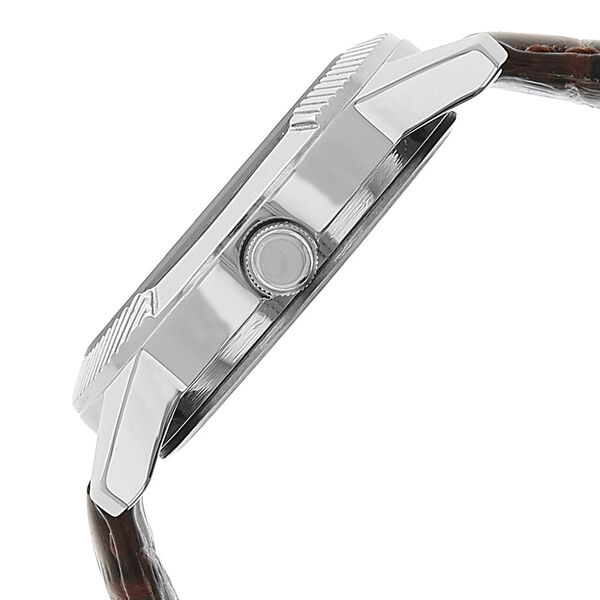Sonata Quartz Analog Silver Dial Leather Strap Watch for Men - image number 2