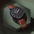 Sonata Poze Quartz Analog Silver Dial Brown Leather Strap Watch For Men